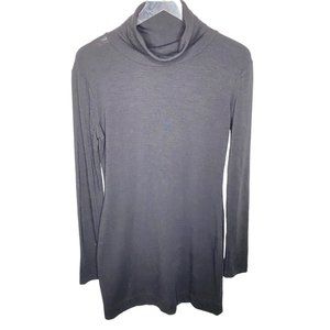 Diane von Furstenberg Juanita Black Wool Turtleneck Dress Size Medium